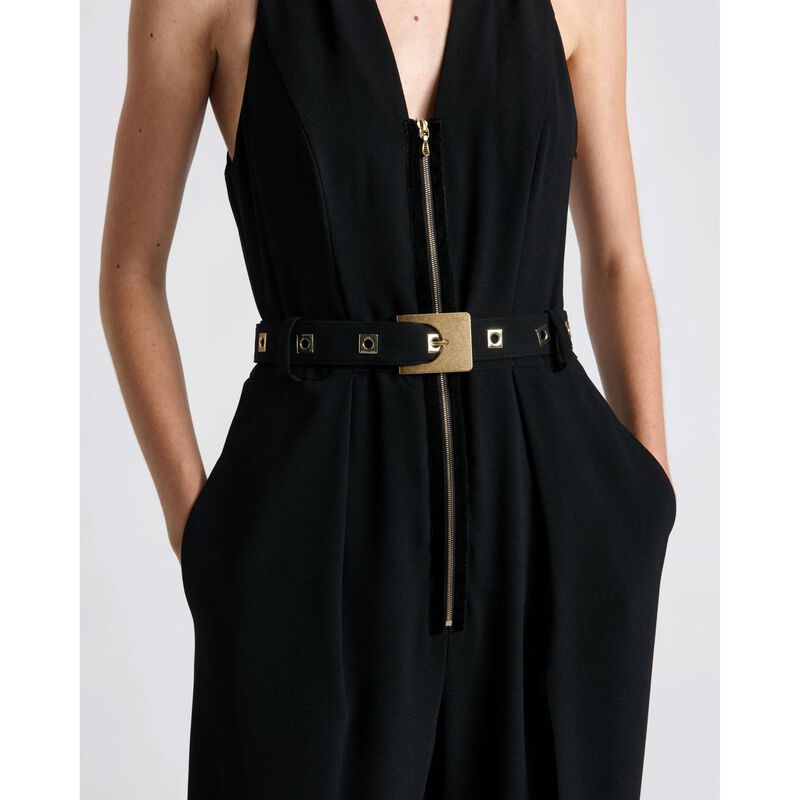 Cue Square Buckle Halter Jumpsuit image number 2